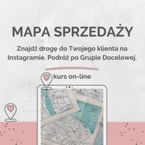 Mapa sprzedaży na Instagramie | strategia social media | kurs on-line